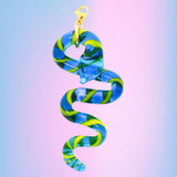Charm serpiente azul