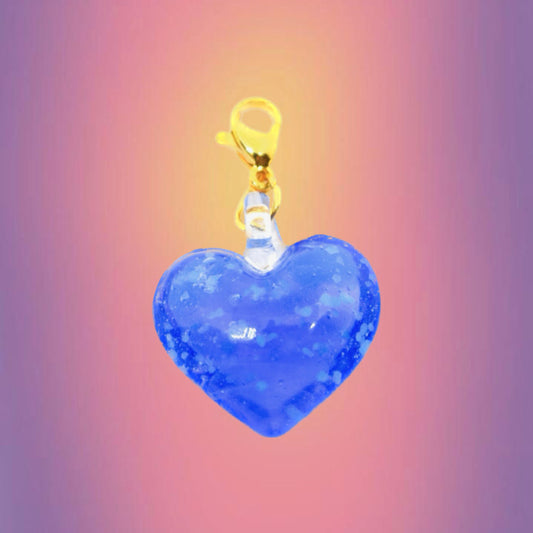 Charm heart azul