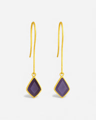 Pendientes Alma morado
