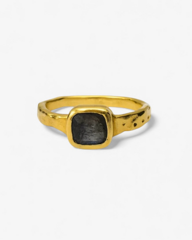 Anillo cosmos labradorita