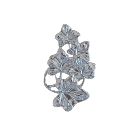 Silver flower ring