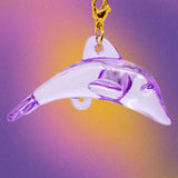 Lilac dolphin charm