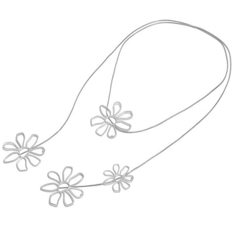 Silver flower chain