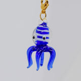Navy blue octopus charm