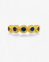 Anillo lágrima azul