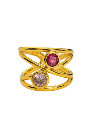 Anillo love rosa