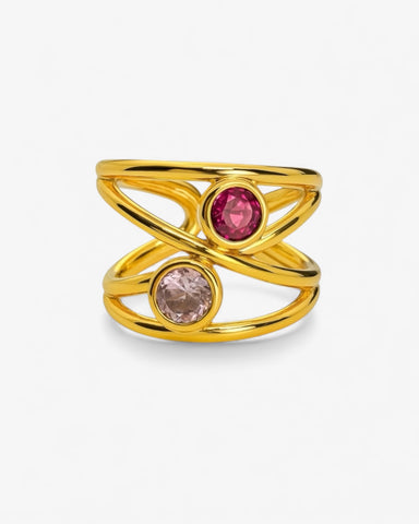 Anillo love rosa