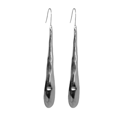 Pendientes estalactita plata