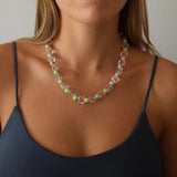 Pink pearl chain