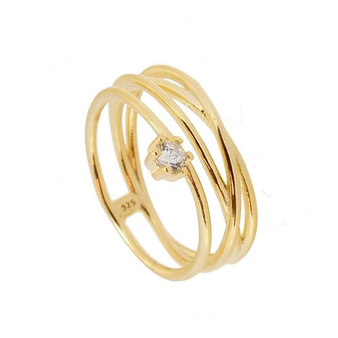 Anillo Enredados blanco