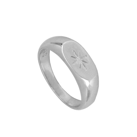 Anillo Estrella Polar Plata