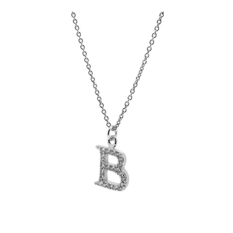 Collar letra brilli plata