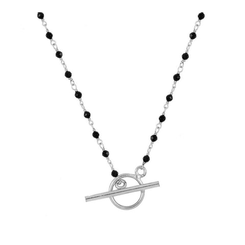 Cadena Espinela broche plata