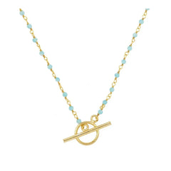 Cadena Amazonita broche