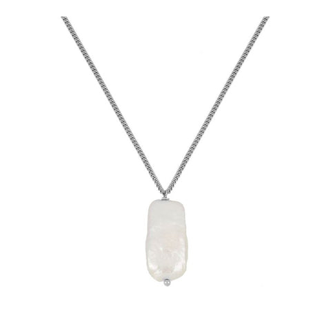 Collar  piedra plata