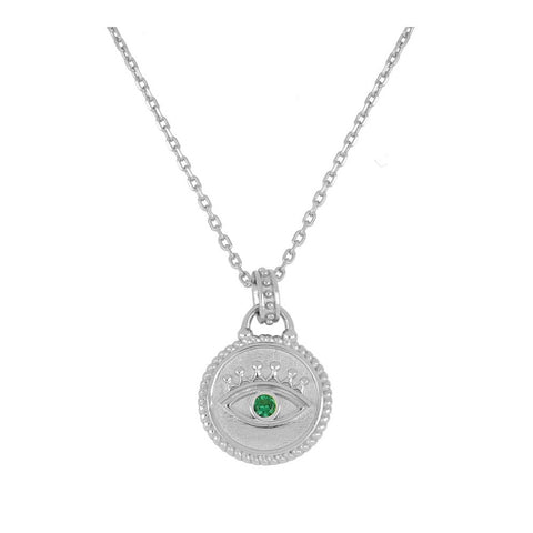 Collar ojo plata