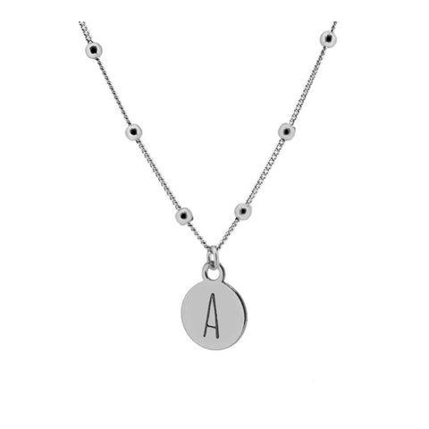 Collar inicial plata