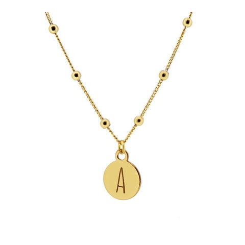 Collar inicial oro