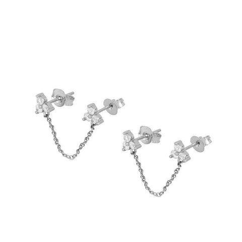 Pendientes Lovaina plata