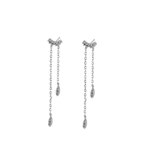 Pendientes Bucarest plata