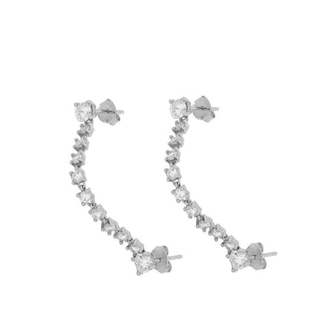 Pendientes Detroit Plata