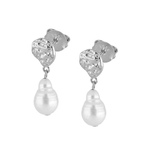 Pendientes Newcastle Plata
