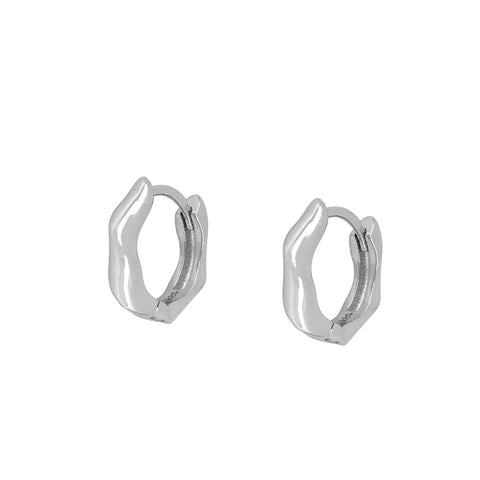 Pendientes Burdeos  plata